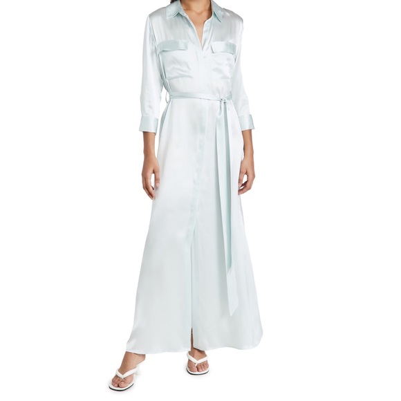 L’AGENCE Cameron 💯 silk shirt dress sz SP - Picture 15 of 16